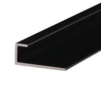 Алюминиевый П-профиль для стёкол 5 мм ПО-111 черный матовый 2,7 м