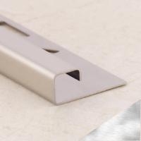 Окантовочный профиль из нержавеющей стали 12х12 мм SB016-12H SGB Серебро глянец браш 2,7 м