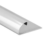 Профиль С-образный из нержавеющей стали 10 мм SR003-10H SGB Серебро глянец браш 2,7 м