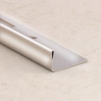 Профиль L-образный из нержавеющей стали 12 мм SL005-12H SG Серебро глянец 2,7 м