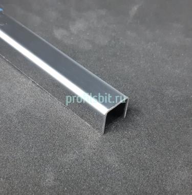 Профиль П-образный из нержавеющей стали 10х10 мм SUP010 SG Серебро глянец 2,7 м