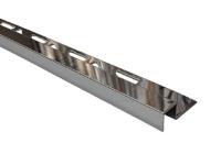 Профиль П-образный из нержавеющей стали 8х10 мм SB017-10H SG Серебро глянец 2,7 м