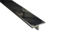 Т-профиль нержавеющая сталь 21 мм ST210-1B-21W Серебро глянец 2,7 м