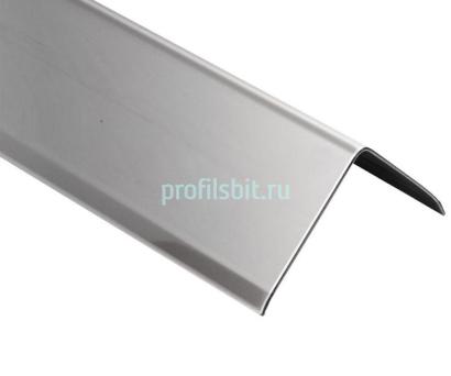 Уголок из нержавеющей стали 60х60 мм SAO12-60W SG Серебро глянец 2,7 м