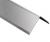 Уголок из нержавеющей стали 20х20 мм SAO12-20W SG Серебро глянец 2,7 м