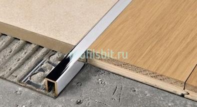 Профиль П-образный из латуни Progress PRFOC 125 хром 2,7 м