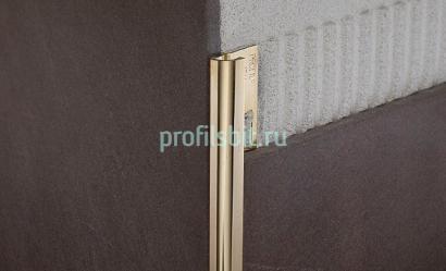 Профиль C-образный 12 мм PVL18 из полированной латуни 2,7 м