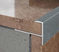 Алюминиевый F-образный профиль гибкий ПФ-10 Серый муар 2,7 м