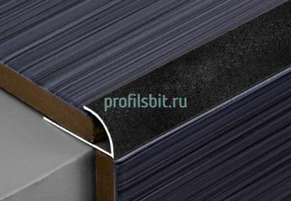 С-профиль алюминиевый 9 мм ПО-9 Чёрный муар 2,7 м