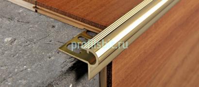 Профиль F-образный из латуни Progress PSYOL 125 полированный 2,7 м