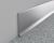 Напольный плинтус алюминиевый ПТ-60 алюминий серебро 3 м