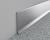 Напольный алюминиевый плинтус самоклеящийся ПТ-100 S (самокл) алюминий серебро 3 м