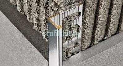 Профиль L-образный из латуни Progress PTOC 125 хром 2,7 м