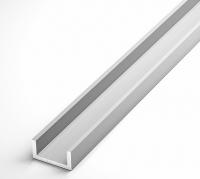 Алюминиевый швеллер 6х6х6х1 мм Серебро 3 м
