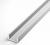 Алюминиевый швеллер 6х6х6х1 мм Серебро 3 м