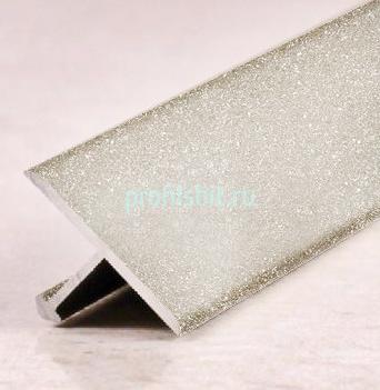 Алюминиевый Т-профиль ПТ-26 Светло-серый муар 2,7 м