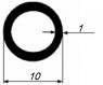 Алюминиевая труба круглая 10х1 мм 3 м
