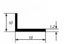 Алюминиевый уголок 10х15х1,2 мм разносторонний 3 м