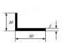 Алюминиевый уголок 30х50х2 мм разносторонний 3 м