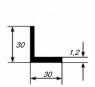Алюминиевый уголок 30х30х1,2 мм равносторонний 3 м