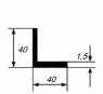 Алюминиевый уголок 40х40х1,5 мм равносторонний 3 м