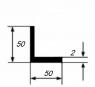 Алюминиевый уголок 50х50х2 мм равносторонний 3 м